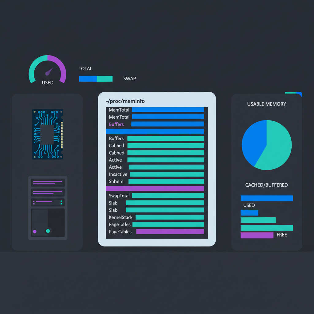 /proc/meminfo 내용 분석 방법