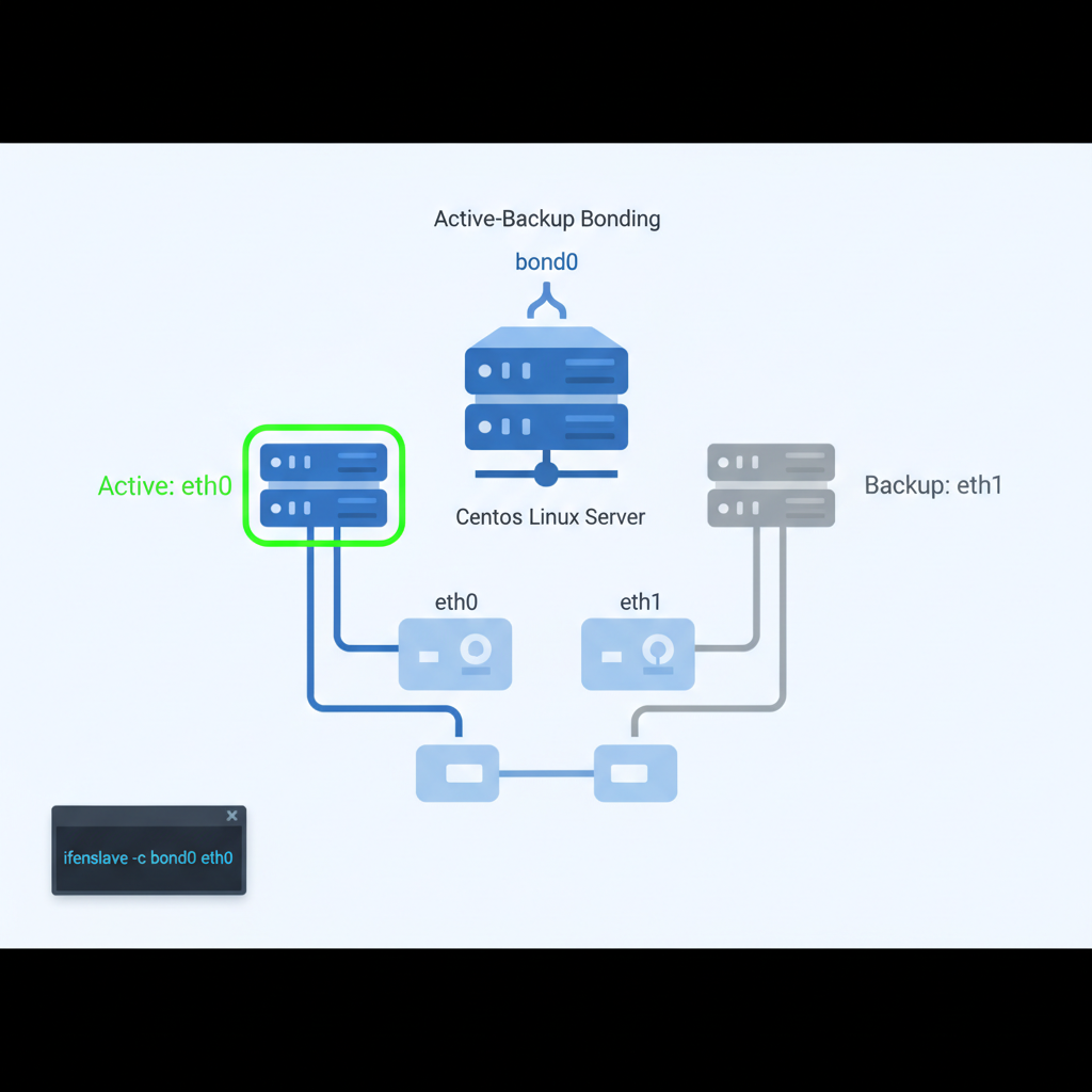 centos bonding Active 인터페이스 변경