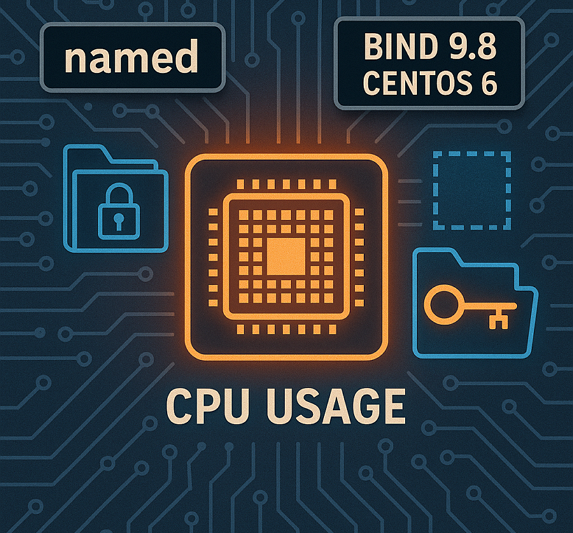 bind9.8버전에서 cpu사용량 증가