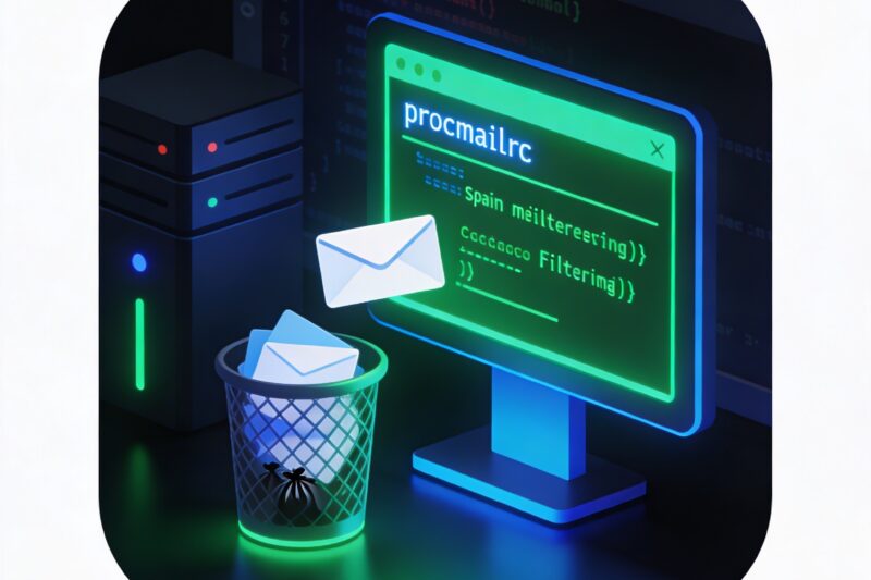 procmailrc를 이용한 스팸메일 차단