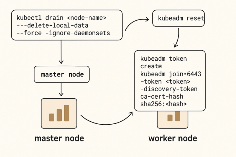 kubernetes에서 노드 rejoin 방법