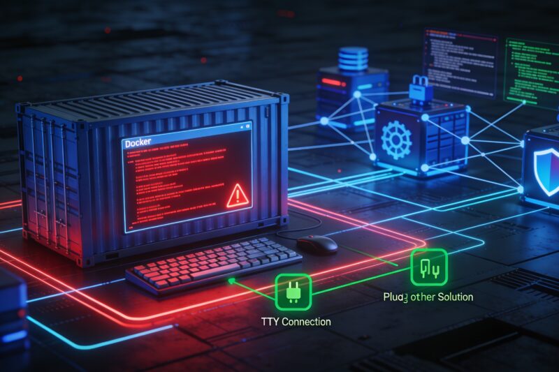 container에서 the input device is not a TTY 로그 출력시 조치