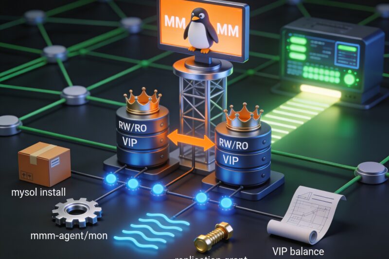 mysql 기반의 리플리케이션 및 mmm 설치