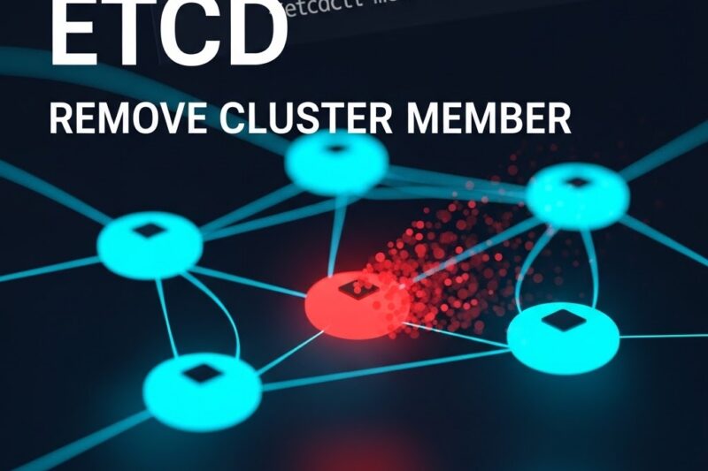 etcd member 제외 방법