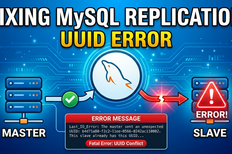 mysql 리플리케이션 UUID오류문제